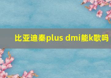 比亚迪秦plus dmi能k歌吗